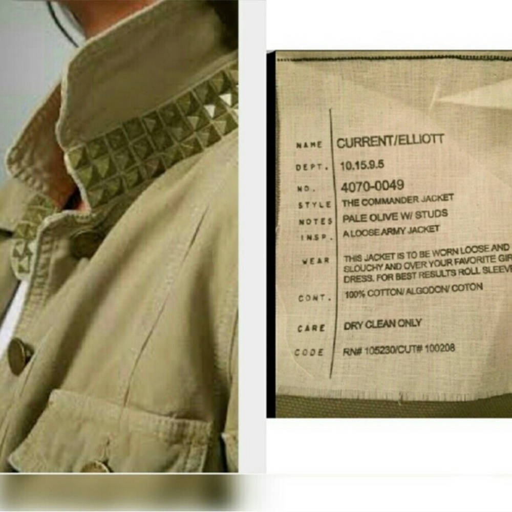 Current Elliot Studded Commander Jacket - image 3
